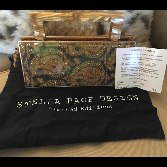 Stella Page Bags Limited Edition Stella Page Design Paisley Clutch(00)